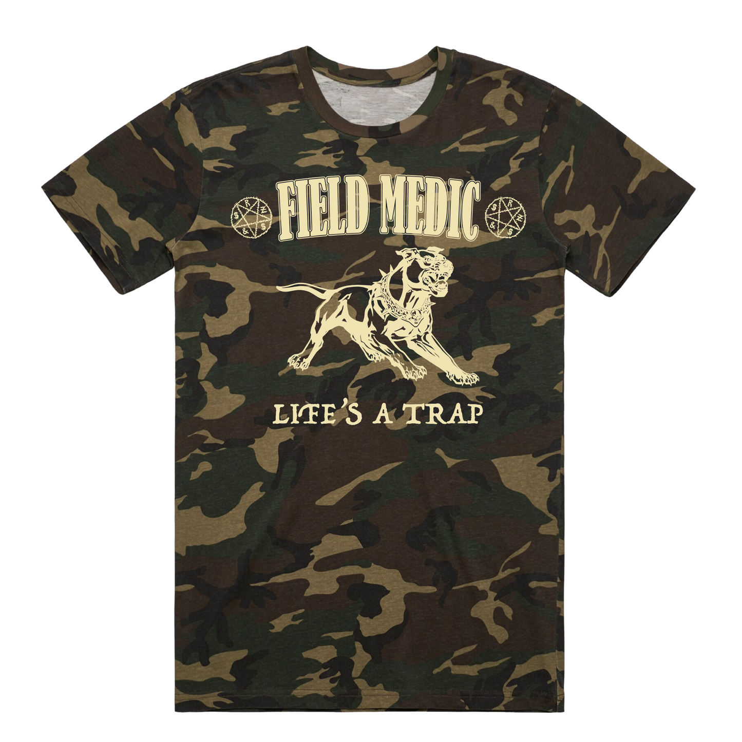 Scary Dog Camo Tee