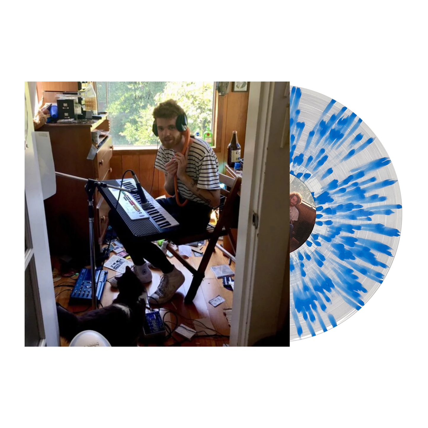 Haunted Haiku Tattoo Clear w/Blue Splatter Vinyl